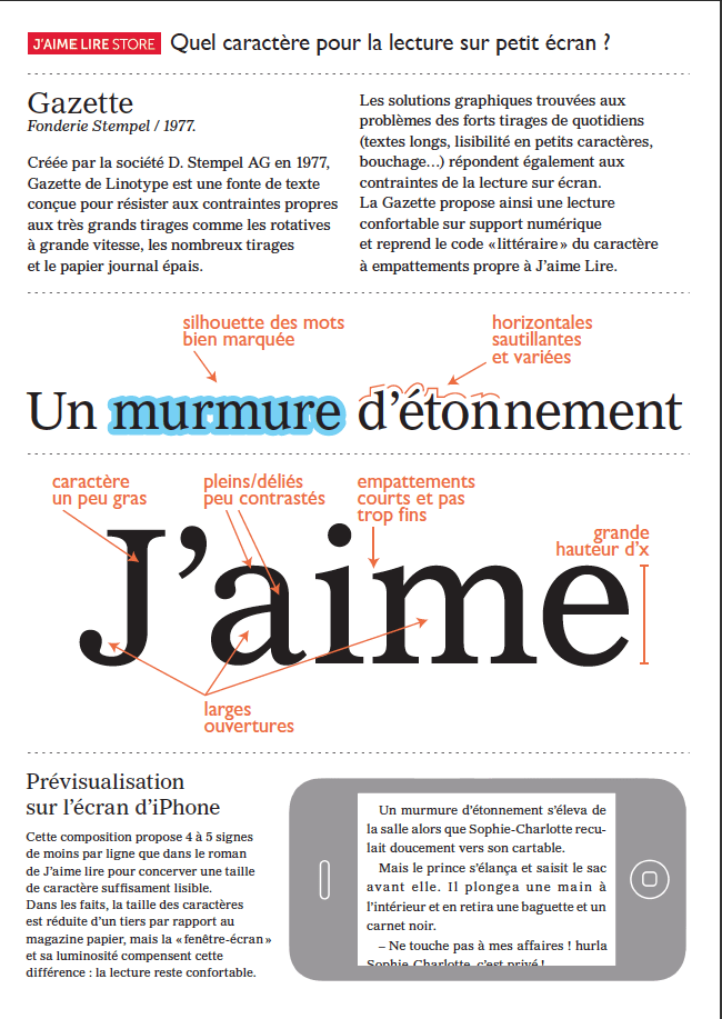 typo J'aime lire store